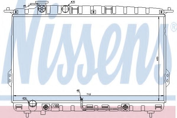 NISSENS 66627 Радиатор, охлаждение двигателя для KIA OPTIMA (Киа Оптима) NISSENS 66627 Радиатор, охлаждение двигателя для KIA OPTIMA (Киа Оптима)