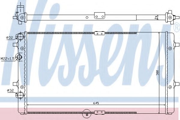 NISSENS 67301 Радиатор, охлаждение двигателя для SEAT IBIZA III (Сеат Ибица 3) NISSENS 67301 Радиатор, охлаждение двигателя для SEAT IBIZA III (Сеат Ибица 3)