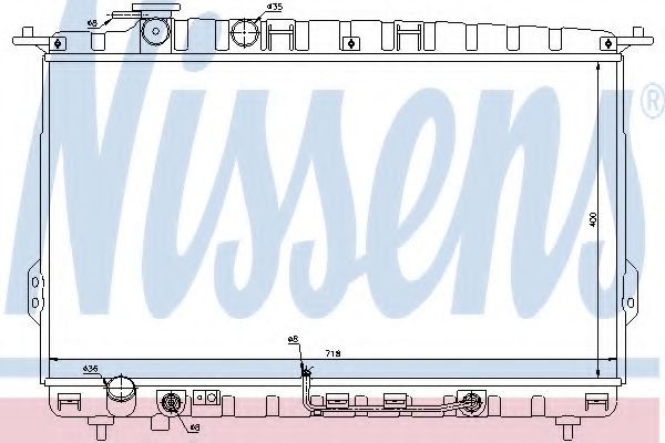 NISSENS 67027 Радиатор, охлаждение двигателя для HYUNDAI (Хендай) NISSENS 67027 Радиатор, охлаждение двигателя для HYUNDAI (Хендай)
