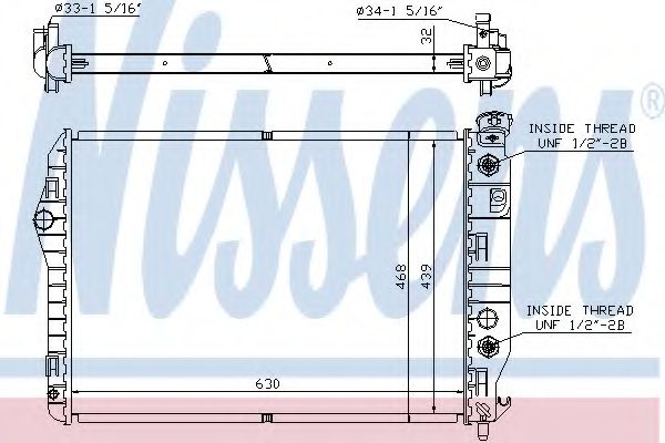 NISSENS 60922 Радиатор, охлаждение двигателя для PONTIAC (Понтиак) NISSENS 60922 Радиатор, охлаждение двигателя для PONTIAC (Понтиак)