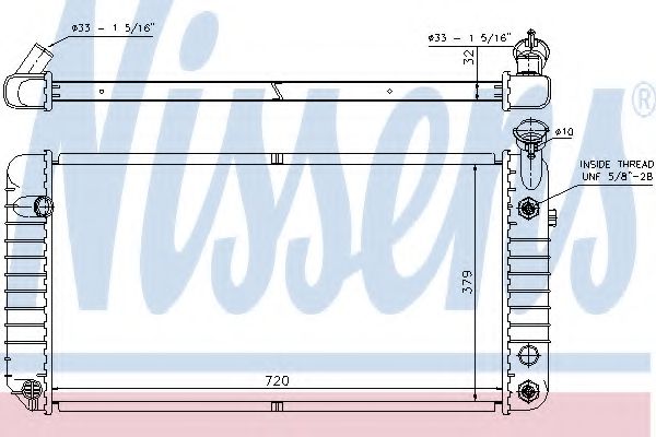 NISSENS 60895A Радиатор, охлаждение двигателя для CHEVROLET LUMINA APV (Шевроле Лумина апv) NISSENS 60895A Радиатор, охлаждение двигателя для CHEVROLET LUMINA APV (Шевроле Лумина апv)
