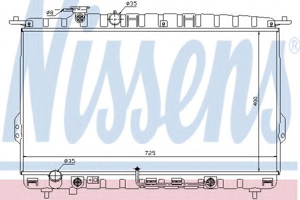 NISSENS 67028 Радиатор, охлаждение двигателя для KIA AMANTI (Киа Аманти) NISSENS 67028 Радиатор, охлаждение двигателя для KIA AMANTI (Киа Аманти)