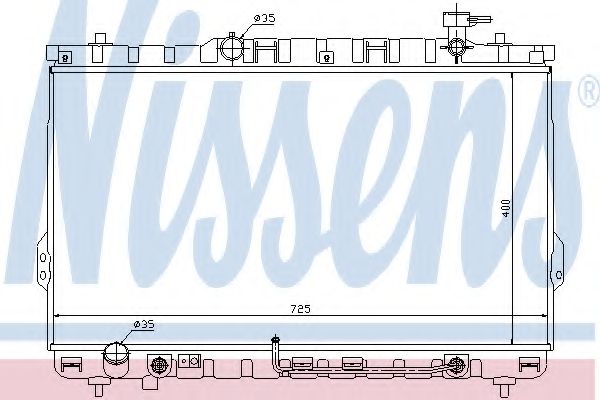 NISSENS 67030 Радиатор, охлаждение двигателя для HYUNDAI (Хендай) NISSENS 67030 Радиатор, охлаждение двигателя для HYUNDAI (Хендай)