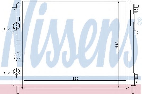 NISSENS 63809 Радиатор, охлаждение двигателя для DACIA SANDERO (Дача Сандэро) NISSENS 63809 Радиатор, охлаждение двигателя для DACIA SANDERO (Дача Сандэро)