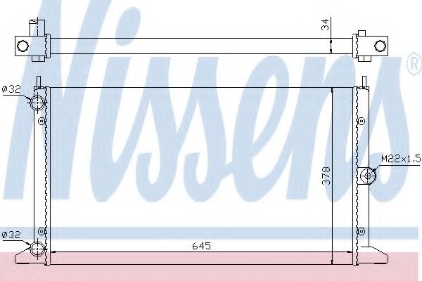 NISSENS 67305 Радиатор, охлаждение двигателя для VOLKSWAGEN SHARAN (Фольксваген Шаран) NISSENS 67305 Радиатор, охлаждение двигателя для VOLKSWAGEN SHARAN (Фольксваген Шаран)