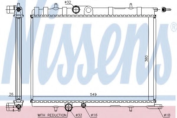NISSENS 63694A Радиатор, охлаждение двигателя 