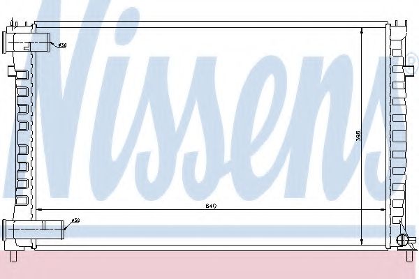 NISSENS 61322 Радиатор, охлаждение двигателя 