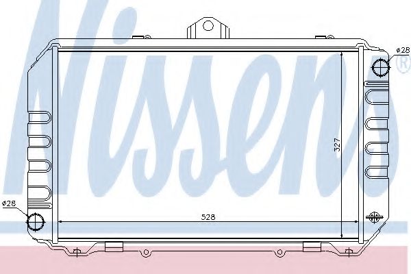 NISSENS 64709 Радиатор, охлаждение двигателя для TOYOTA SPACIA (Тойота/тоета Спаcиа) NISSENS 64709 Радиатор, охлаждение двигателя для TOYOTA SPACIA (Тойота/тоета Спаcиа)