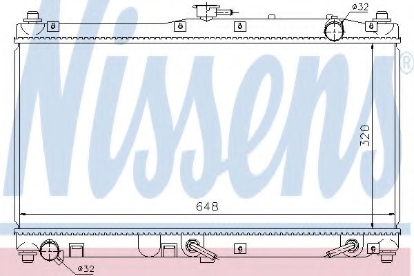 NISSENS 62467 Радиатор, охлаждение двигателя для MAZDA MIATA II (Мазда Миата 2) NISSENS 62467 Радиатор, охлаждение двигателя для MAZDA MIATA II (Мазда Миата 2)