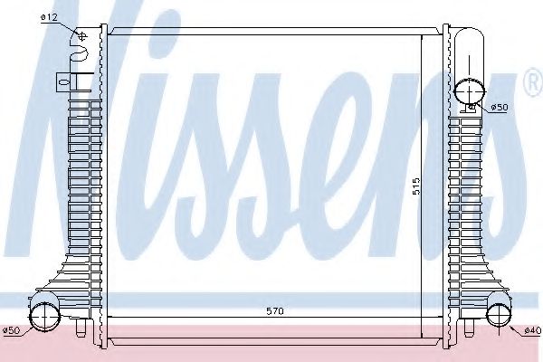 NISSENS 62798 Радиатор, охлаждение двигателя 