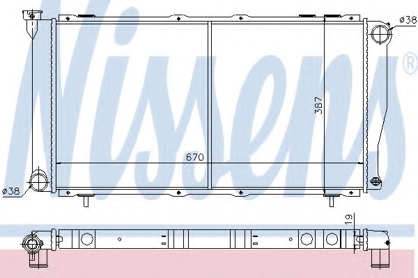NISSENS 64112 Радиатор, охлаждение двигателя для SUBARU FORESTER (Субару Форестер) NISSENS 64112 Радиатор, охлаждение двигателя для SUBARU FORESTER (Субару Форестер)