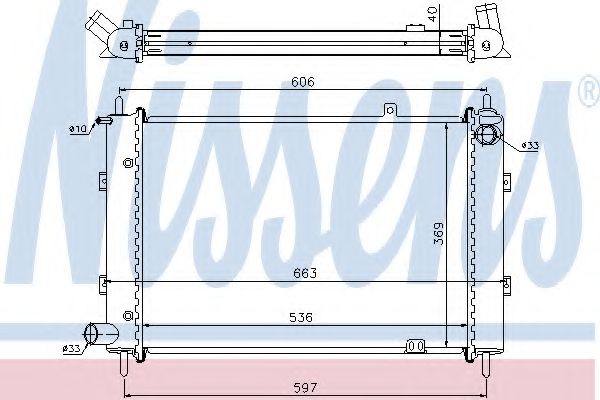 NISSENS 62359A Радиатор, охлаждение двигателя 