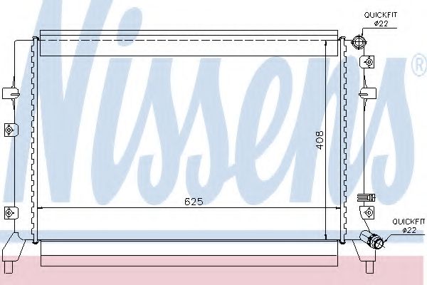 NISSENS 65294 Радиатор, охлаждение двигателя для VOLKSWAGEN JETTA IV (Фольксваген Джетта 4) NISSENS 65294 Радиатор, охлаждение двигателя для VOLKSWAGEN JETTA IV (Фольксваген Джетта 4)