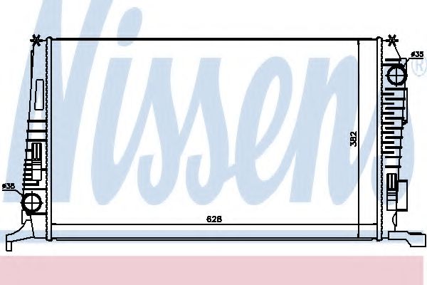 NISSENS 637614 Радиатор, охлаждение двигателя для DACIA DUSTER (Дача Дастер) NISSENS 637614 Радиатор, охлаждение двигателя для DACIA DUSTER (Дача Дастер)