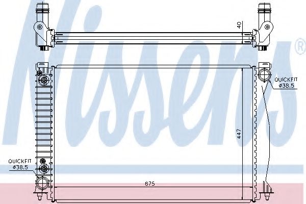 NISSENS 60328 Радиатор, охлаждение двигателя 
