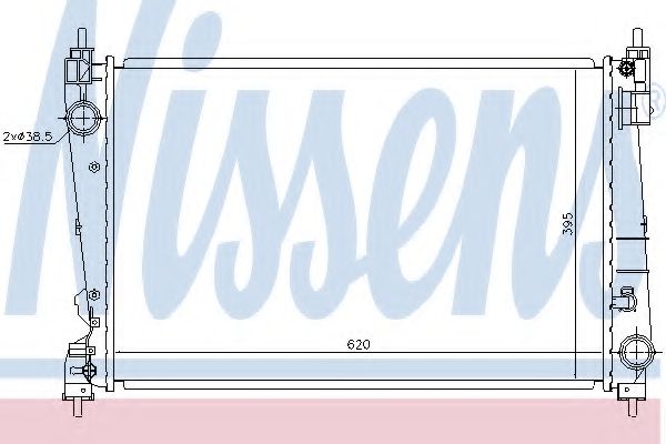 NISSENS 630755 Радиатор, охлаждение двигателя 