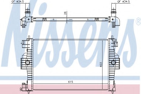 NISSENS 636012 Радиатор, охлаждение двигателя для CITROËN DS5 (CитроËн Дс5) NISSENS 636012 Радиатор, охлаждение двигателя для CITROËN DS5 (CитроËн Дс5)