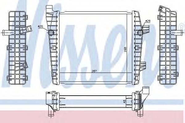 NISSENS 65320 Радиатор, охлаждение двигателя для VOLKSWAGEN TOUAREG (Фольксваген Туарег) NISSENS 65320 Радиатор, охлаждение двигателя для VOLKSWAGEN TOUAREG (Фольксваген Туарег)
