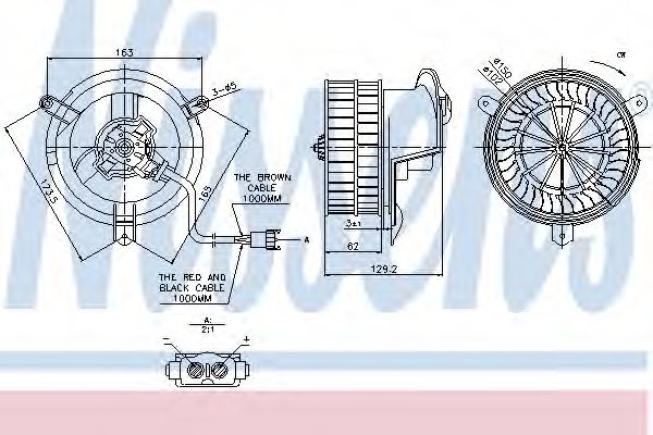 NISSENS 87035 Вентилятор салона для MERCEDESBENZ (Мерседес бенц) NISSENS 87035 Вентилятор салона для MERCEDESBENZ (Мерседес бенц)