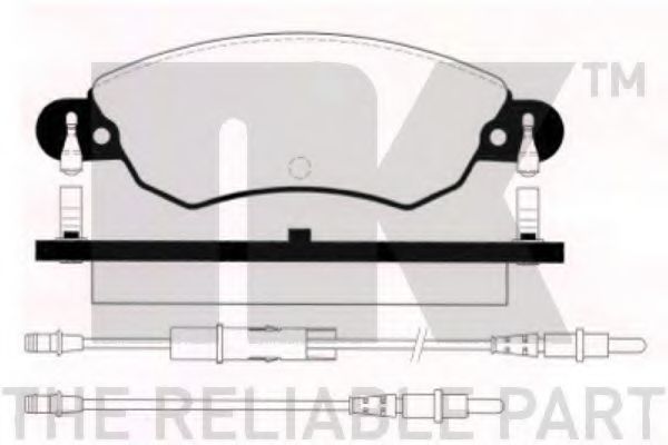 NK 221943 Тормозные колодки для CITROËN C5 II (CитроËн С5 2) NK 221943 Тормозные колодки для CITROËN C5 II (CитроËн С5 2)