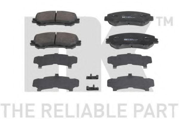NK 222272 Тормозные колодки для NISSAN QASHQAI 2 (Ниссан Кашкай 2)