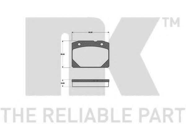 NK 222307 Тормозные колодки для LADA ZHIGULI (Лада Зхигули) NK 222307 Тормозные колодки для LADA ZHIGULI (Лада Зхигули)