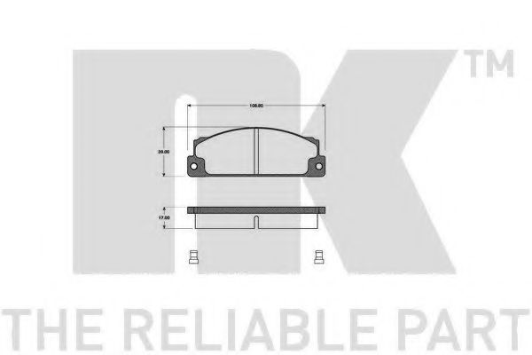 NK 222315 Тормозные колодки для FIAT SUPERBRAVO (Фиат Супербраvо) NK 222315 Тормозные колодки для FIAT SUPERBRAVO (Фиат Супербраvо)
