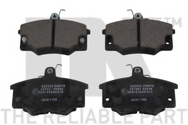 NK 222322 Тормозные колодки для FIAT TEMPRA (Фиат Тэмпра) NK 222322 Тормозные колодки для FIAT TEMPRA (Фиат Тэмпра)