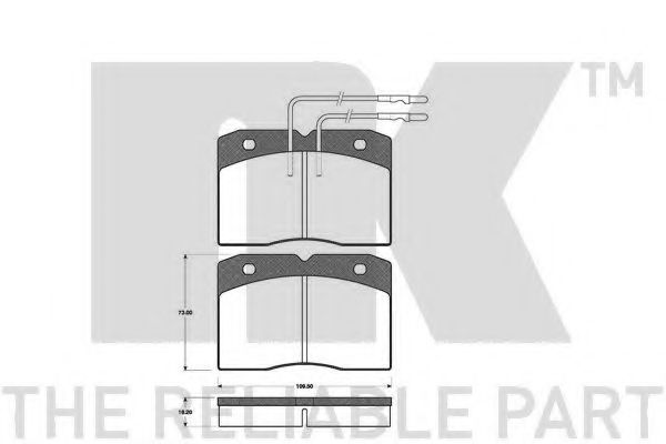 NK 222323 Тормозные колодки для DAIMLER (Даймлер) NK 222323 Тормозные колодки для DAIMLER (Даймлер)