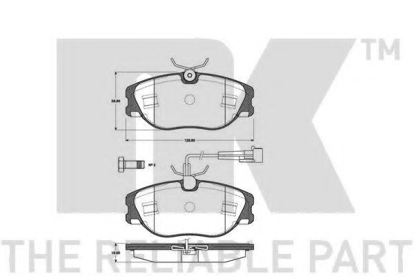 NK 222350 Тормозные колодки для LANCIA KAPPA SW (Лансиа/лянча Каппа св) NK 222350 Тормозные колодки для LANCIA KAPPA SW (Лансиа/лянча Каппа св)