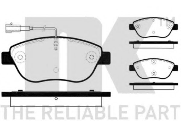 NK 222364 Тормозные колодки для LANCIA DELTA III (Лансиа/лянча Дэлта 3) NK 222364 Тормозные колодки для LANCIA DELTA III (Лансиа/лянча Дэлта 3)