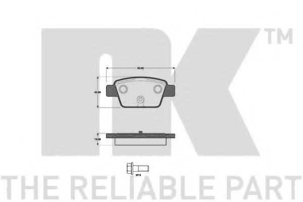 NK 222366 Тормозные колодки для LANCIA DELTA III (Лансиа/лянча Дэлта 3) NK 222366 Тормозные колодки для LANCIA DELTA III (Лансиа/лянча Дэлта 3)