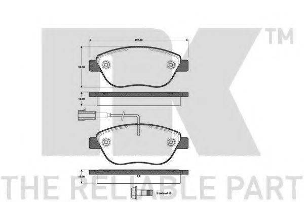 NK 222377 Тормозные колодки для FIAT PRATICO (Фиат Пратиcо) NK 222377 Тормозные колодки для FIAT PRATICO (Фиат Пратиcо)