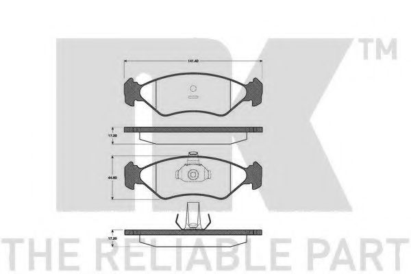 NK 222535 Тормозные колодки для MAZDA SOHO III (Мазда Сохо 3) NK 222535 Тормозные колодки для MAZDA SOHO III (Мазда Сохо 3)