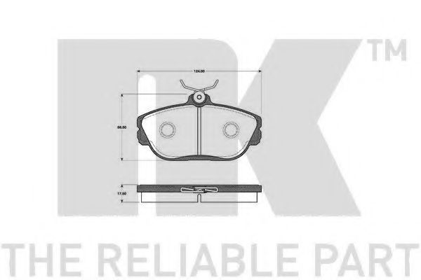 NK 222538 Тормозные колодки для MERCURY SABLE (Меркурий Саблэ) NK 222538 Тормозные колодки для MERCURY SABLE (Меркурий Саблэ)