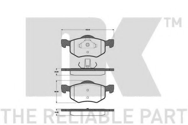 NK 222569 Тормозные колодки для FORD USA ESCAPE (Форд сша Эскейп) NK 222569 Тормозные колодки для FORD USA ESCAPE (Форд сша Эскейп)