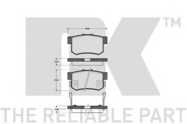 NK 222635 Тормозные колодки для ACURA LEGEND II (Акура Лэгэнд 2) NK 222635 Тормозные колодки для ACURA LEGEND II (Акура Лэгэнд 2)