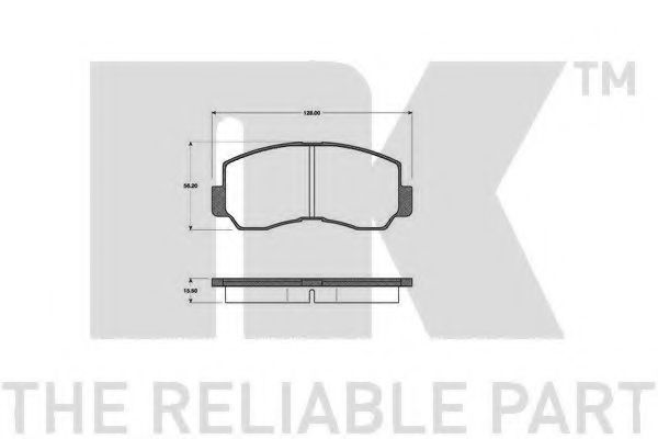 NK 223005 Тормозные колодки для MITSUBISHI MONTERO (Митсубиши/митсубиси Монтэро) NK 223005 Тормозные колодки для MITSUBISHI MONTERO (Митсубиши/митсубиси Монтэро)