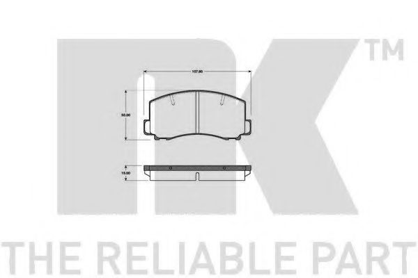 NK 223011 Тормозные колодки для MITSUBISHI TREDIA (Митсубиши/митсубиси Трэдиа) NK 223011 Тормозные колодки для MITSUBISHI TREDIA (Митсубиши/митсубиси Трэдиа)