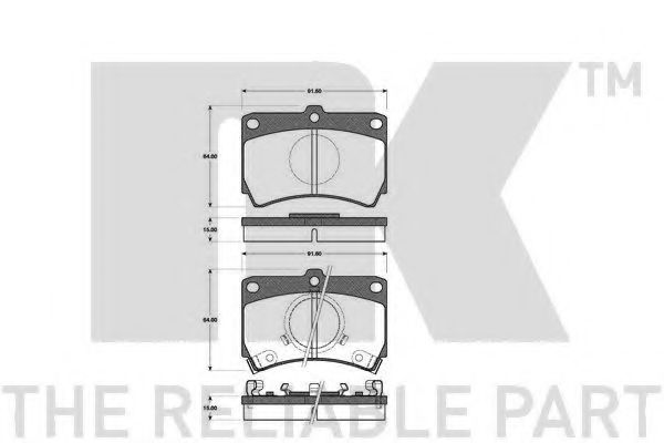 NK 223211 Тормозные колодки для MAZDA 323 III (Мазда 323 3) NK 223211 Тормозные колодки для MAZDA 323 III (Мазда 323 3)