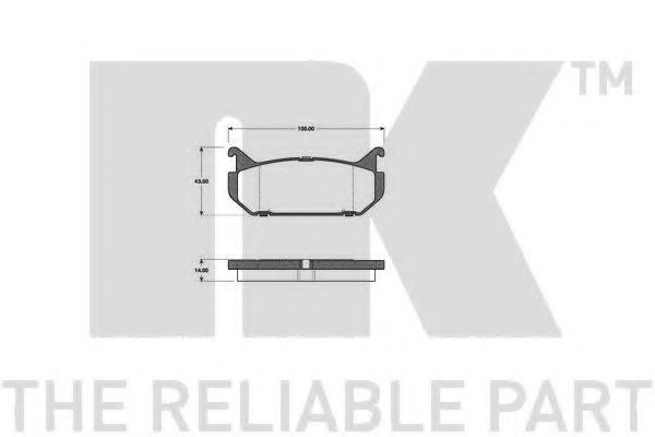 NK 223233 Тормозные колодки для MAZDA EUNOS 500 (Мазда Эунос 500) NK 223233 Тормозные колодки для MAZDA EUNOS 500 (Мазда Эунос 500)