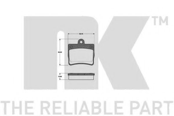 NK 223334 Тормозные колодки для MERCEDES-BENZ C-CLASS (Мэрcэдэс-бэнз С класс) NK 223334 Тормозные колодки для MERCEDES-BENZ C-CLASS (Мэрcэдэс-бэнз С класс)