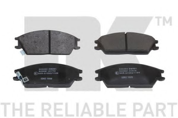 NK 223403 Тормозные колодки для HYUNDAI EXCEL (Хендай Эxcэл) NK 223403 Тормозные колодки для HYUNDAI EXCEL (Хендай Эxcэл)