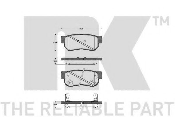 NK 223421 Тормозные колодки для HYUNDAI AZERA (Хендай Азэра) NK 223421 Тормозные колодки для HYUNDAI AZERA (Хендай Азэра)