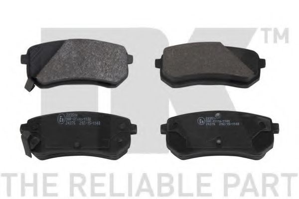 NK 223514 Тормозные колодки для KIA PICANTO (Киа Пиканто) NK 223514 Тормозные колодки для KIA PICANTO (Киа Пиканто)