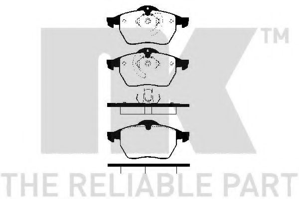 NK 223613 Тормозные колодки для CHEVROLET VECTRA (Шевроле Vэcтра) NK 223613 Тормозные колодки для CHEVROLET VECTRA (Шевроле Vэcтра)