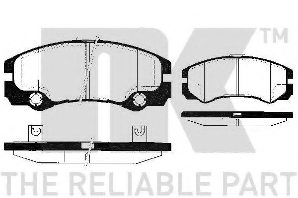 NK 223622 Тормозные колодки для OPEL FRONTERA B (Опель Фронтера б) NK 223622 Тормозные колодки для OPEL FRONTERA B (Опель Фронтера б)