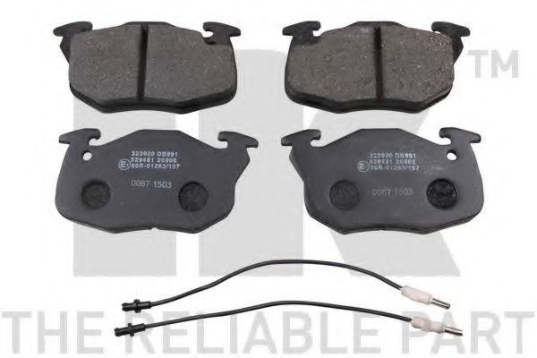 NK 223920 Тормозные колодки для RENAULT CLIO I (Рено Cлио и) NK 223920 Тормозные колодки для RENAULT CLIO I (Рено Cлио и)