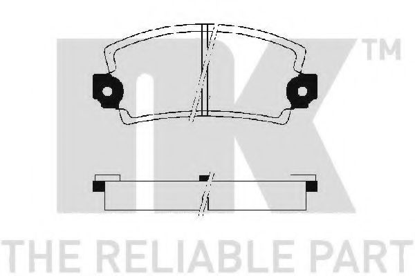 NK 223932 Тормозные колодки для RENAULT FUEGO (Рено Фуэго) NK 223932 Тормозные колодки для RENAULT FUEGO (Рено Фуэго)