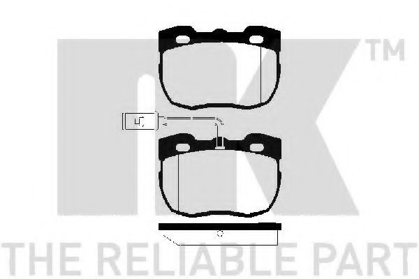 NK 224014 Тормозные колодки для LAND ROVER DEFENDER (Ленд ровер/лэнд ровер Дэфэндэр) NK 224014 Тормозные колодки для LAND ROVER DEFENDER (Ленд ровер/лэнд ровер Дэфэндэр)